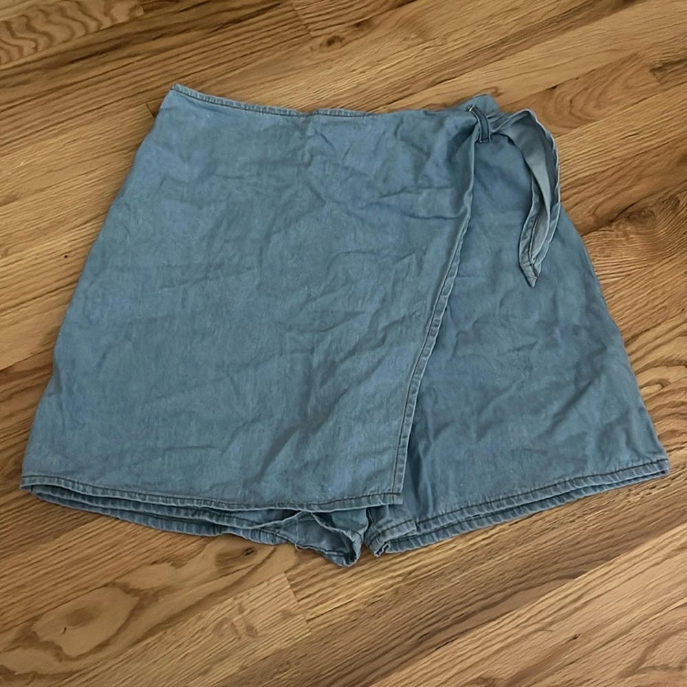 Vintage Denim Wrap Around Skirt/Skort - California Influence